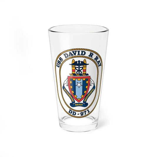 USS David R Ray DD 971 (U.S. Navy) Pint Glass 16oz 16oz - Go Mug Yourself