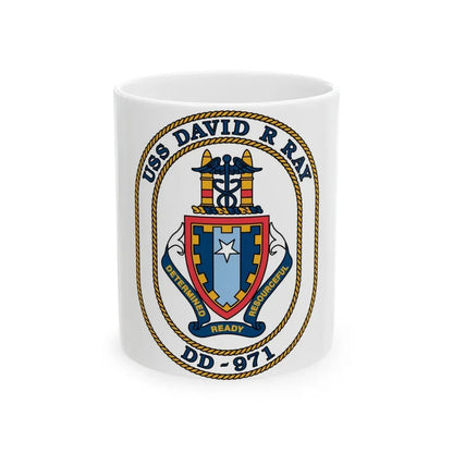 USS David R Ray DD 971 (U.S. Navy) White Coffee Mug 11oz - Go Mug Yourself