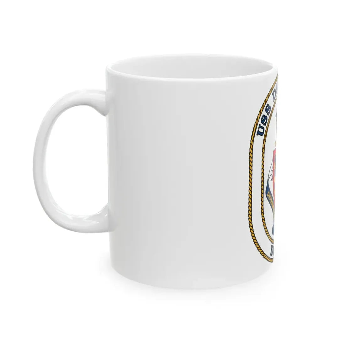 USS David R Ray DD 971 (U.S. Navy) White Coffee Mug - Go Mug Yourself