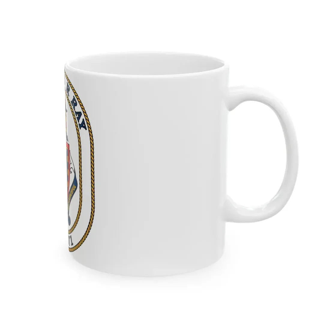USS David R Ray DD 971 (U.S. Navy) White Coffee Mug - Go Mug Yourself