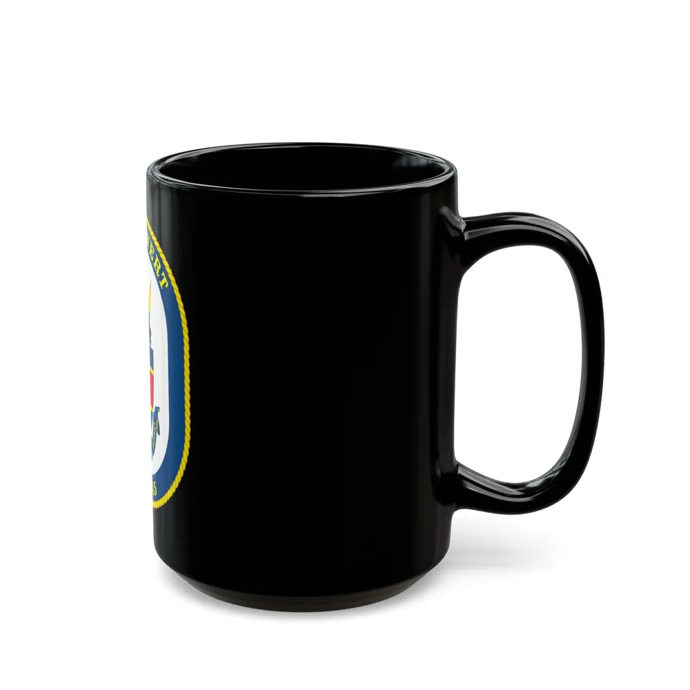 USS De Wert FFG 45 (U.S. Navy) Black Coffee Mug-Go Mug Yourself