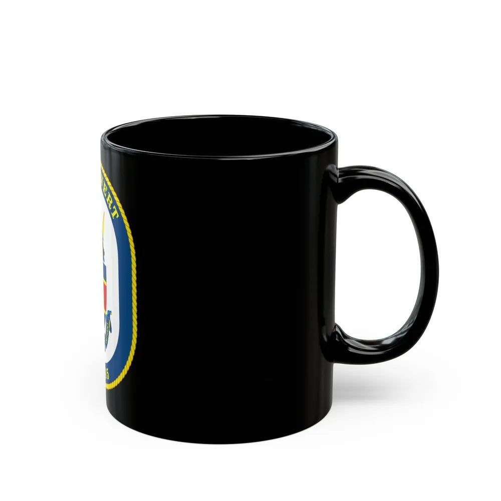 USS De Wert FFG 45 (U.S. Navy) Black Coffee Mug-Go Mug Yourself