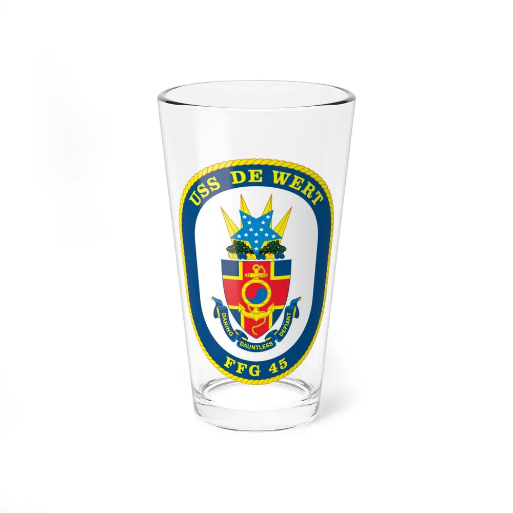 USS De Wert FFG 45 (U.S. Navy) Pint Glass 16oz-16oz-Go Mug Yourself