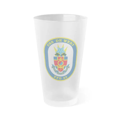 USS De Wert FFG 45 (U.S. Navy) Frosted Pint Glass 16oz Default Title - Go Mug Yourself