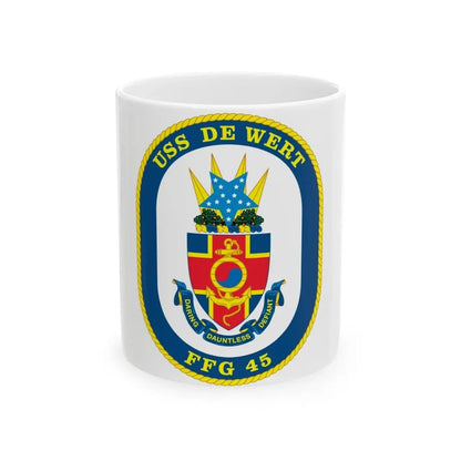 USS De Wert FFG 45 (U.S. Navy) White Coffee Mug 11oz - Go Mug Yourself