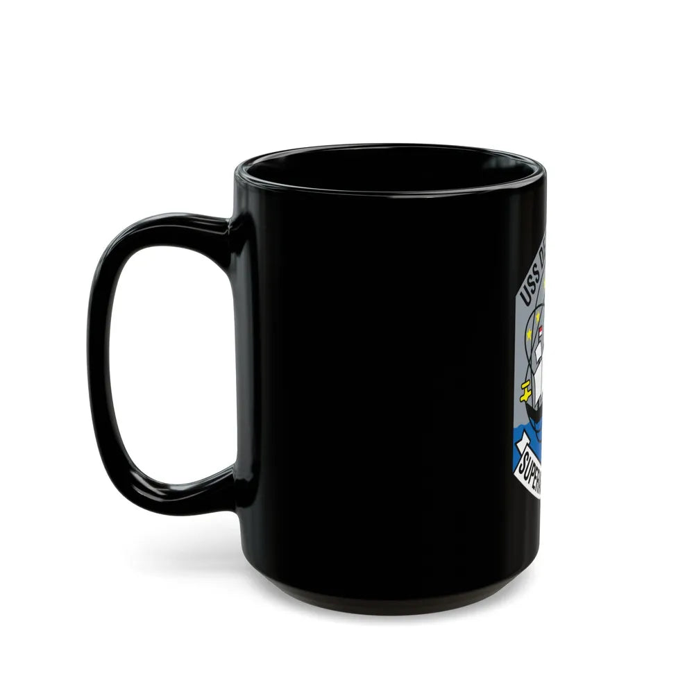 USS Detroit AOE 4 (U.S. Navy) Black Coffee Mug-Go Mug Yourself