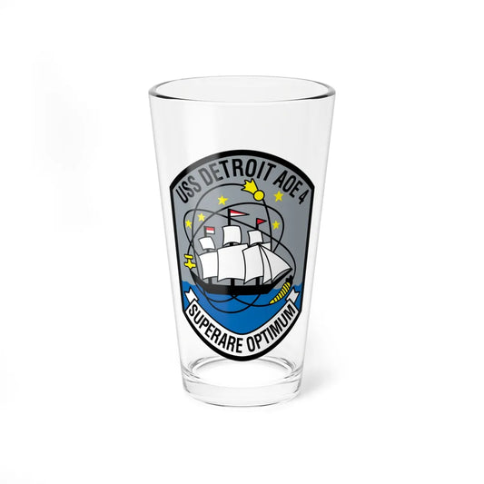 USS Detroit AOE 4 (U.S. Navy) Pint Glass 16oz-16oz-Go Mug Yourself