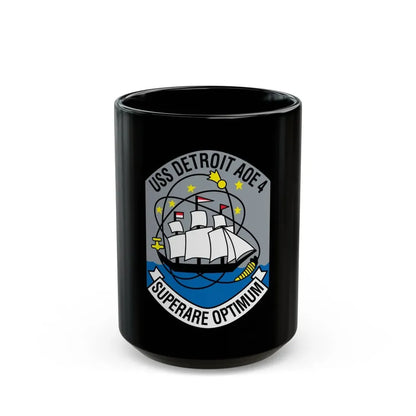 USS Detroit AOE 4 (U.S. Navy) Black Coffee Mug - Go Mug Yourself