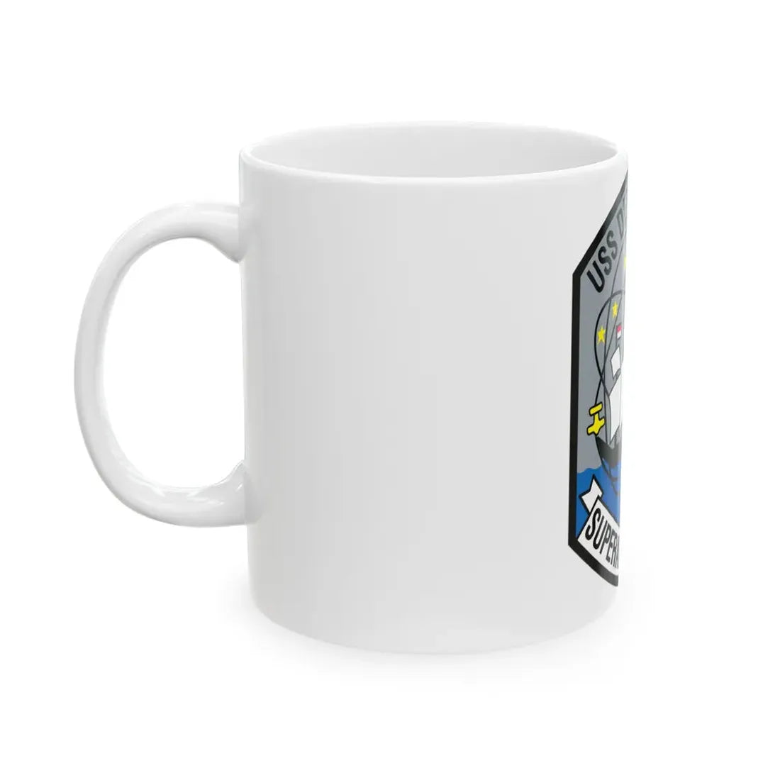 USS Detroit AOE 4 (U.S. Navy) White Coffee Mug - Go Mug Yourself