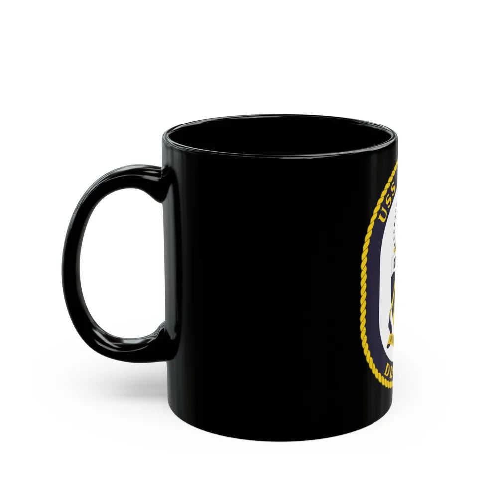 USS Dewey COA (U.S. Navy) Black Coffee Mug-Go Mug Yourself