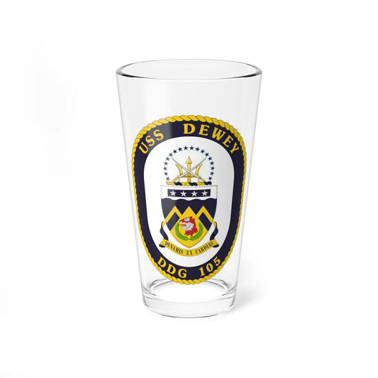 USS Dewey COA (U.S. Navy) Pint Glass 16oz-16oz-Go Mug Yourself