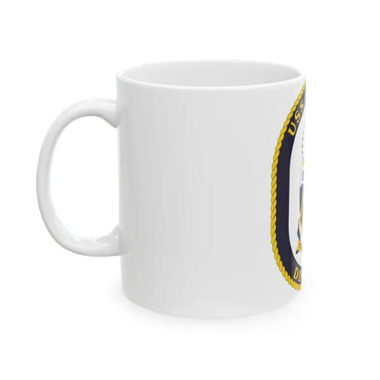 USS Dewey COA (U.S. Navy) White Coffee Mug - Go Mug Yourself