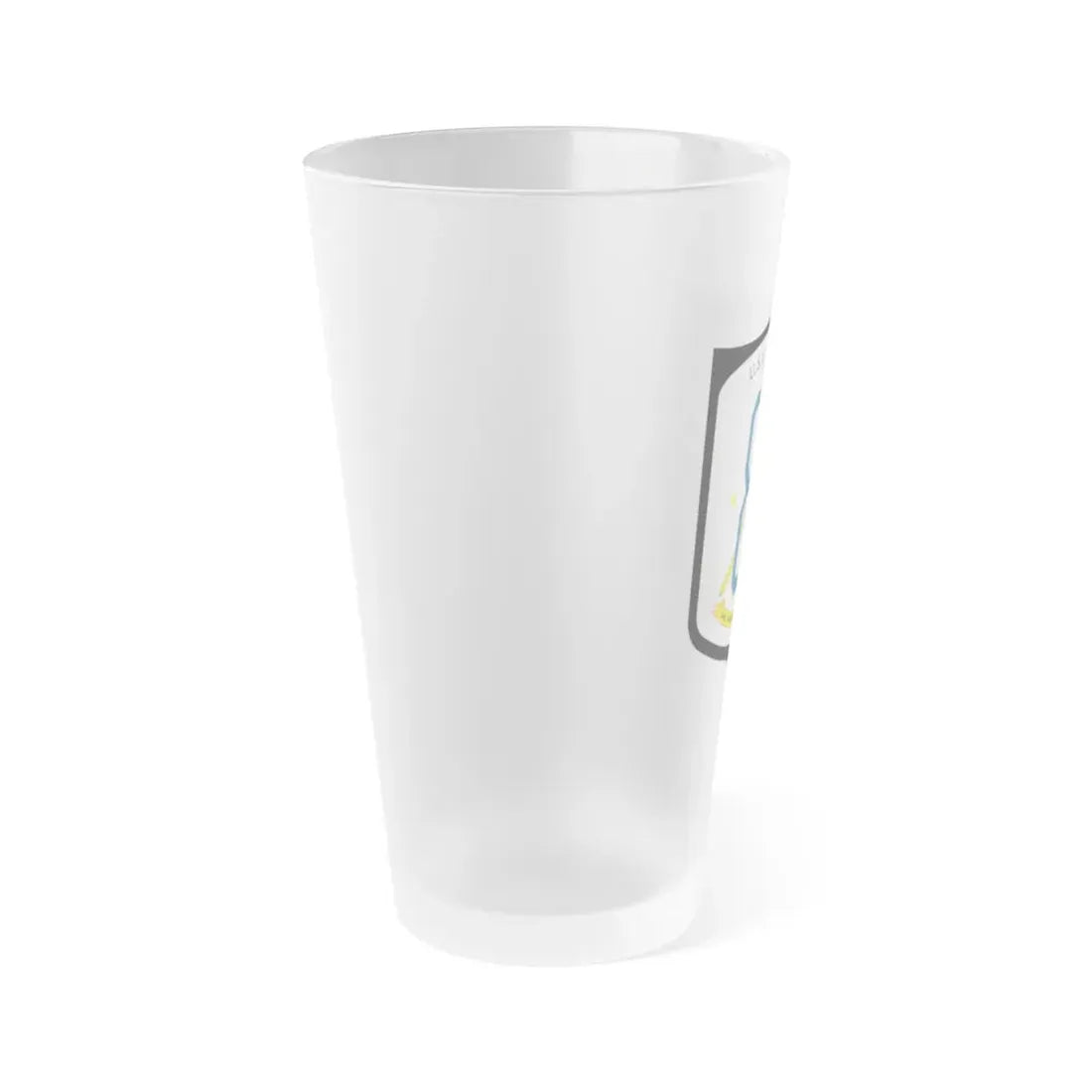 USS Dubuque LPD 8 (U.S. Navy) Frosted Pint Glass 16oz - Go Mug Yourself
