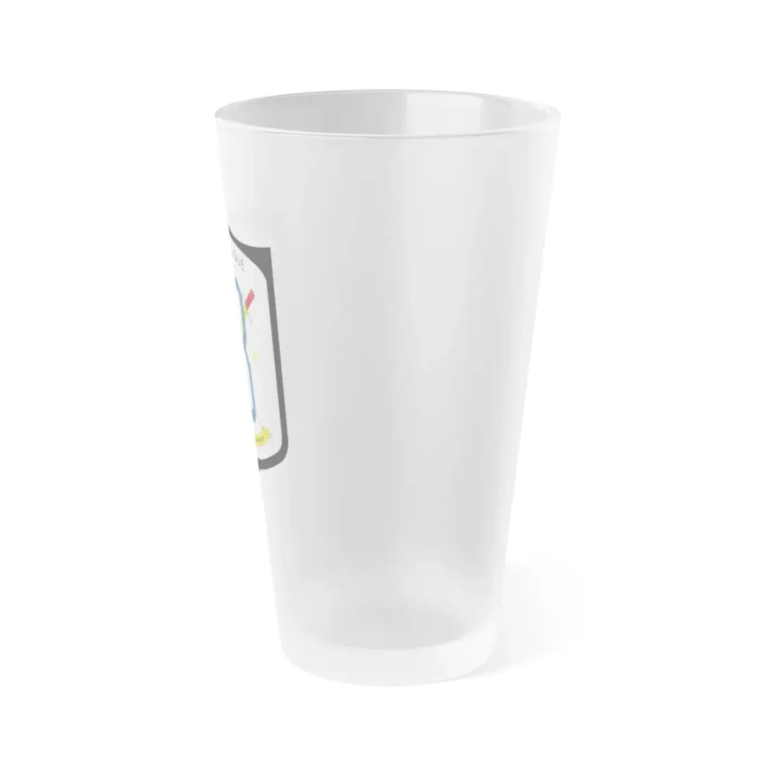 USS Dubuque LPD 8 (U.S. Navy) Frosted Pint Glass 16oz - Go Mug Yourself