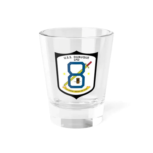 USS Dubuque LPD 8 (U.S. Navy) Shot Glass 1.5oz 1.5oz - Go Mug Yourself