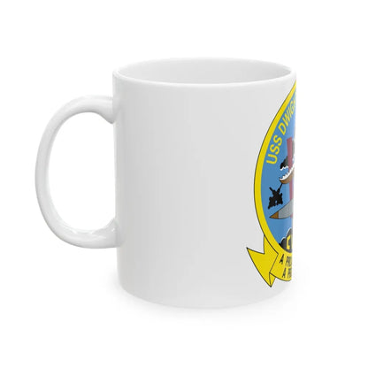 USS Dwight D Eisenhower Proud Tradition (U.S. Navy) White Coffee Mug-Go Mug Yourself