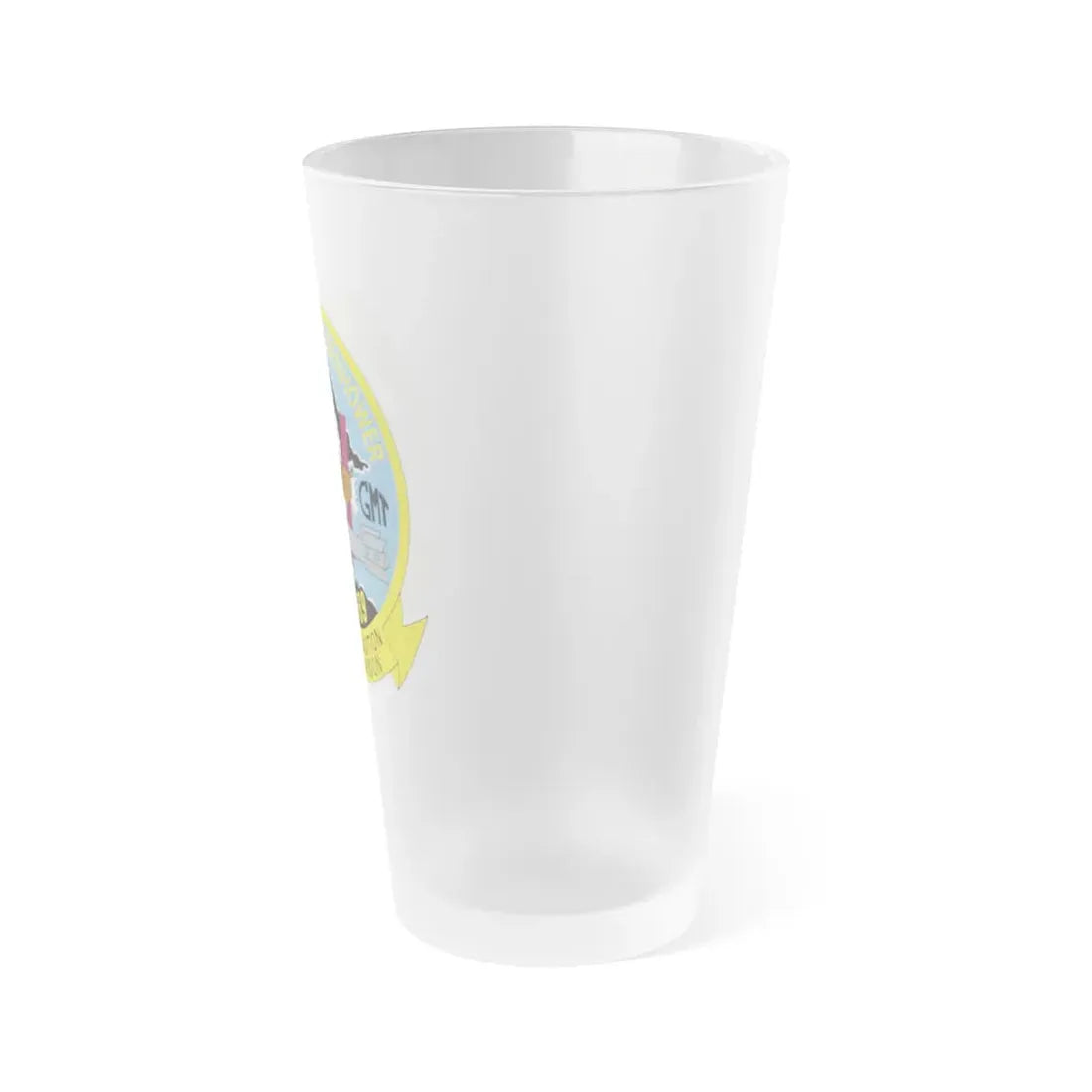 USS Dwight D Eisenhower Proud Tradition (U.S. Navy) Frosted Pint Glass 16oz - Go Mug Yourself