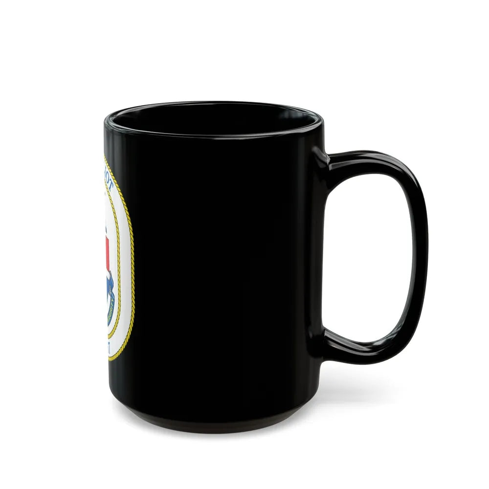 USS Elliot DD 967 (U.S. Navy) Black Coffee Mug-Go Mug Yourself