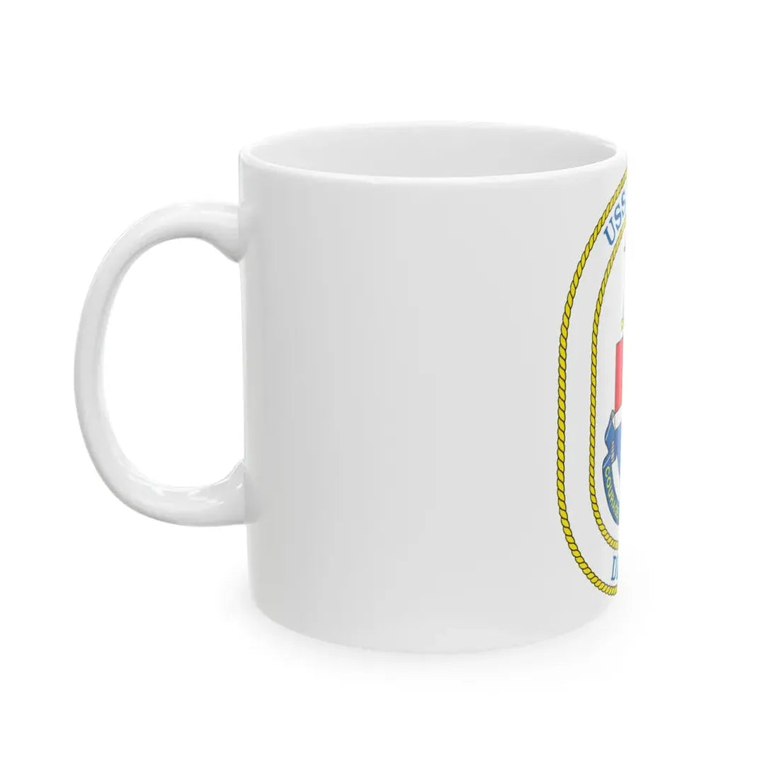 USS Elliot DD 967 (U.S. Navy) White Coffee Mug - Go Mug Yourself