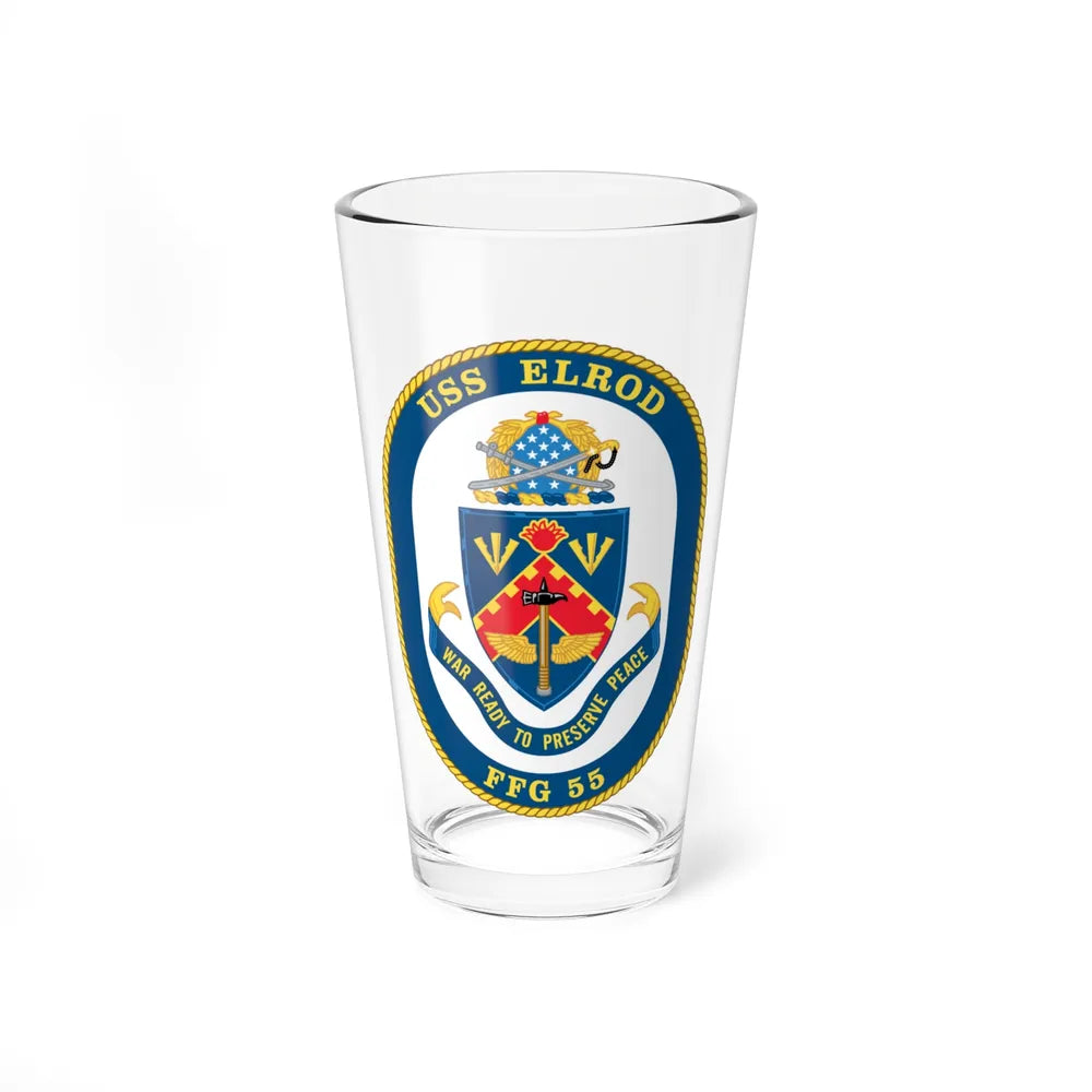 USS Elrod FFG 55 (U.S. Navy) Pint Glass 16oz-16oz-Go Mug Yourself