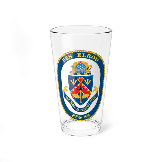 USS Elrod FFG 55 (U.S. Navy) Pint Glass 16oz-16oz-Go Mug Yourself