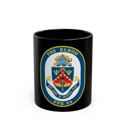 USS Elrod FFG 55 (U.S. Navy) Black Coffee Mug 11oz - Go Mug Yourself