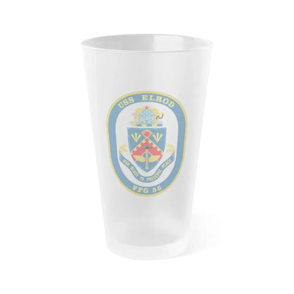 USS Elrod FFG 55 (U.S. Navy) Frosted Pint Glass 16oz Default Title - Go Mug Yourself