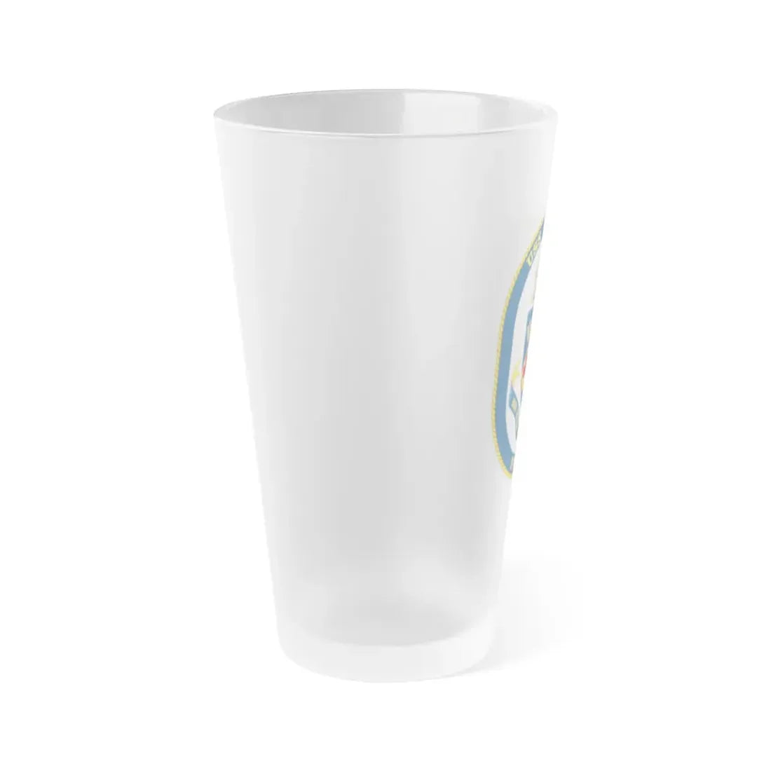 USS Elrod FFG 55 (U.S. Navy) Frosted Pint Glass 16oz - Go Mug Yourself