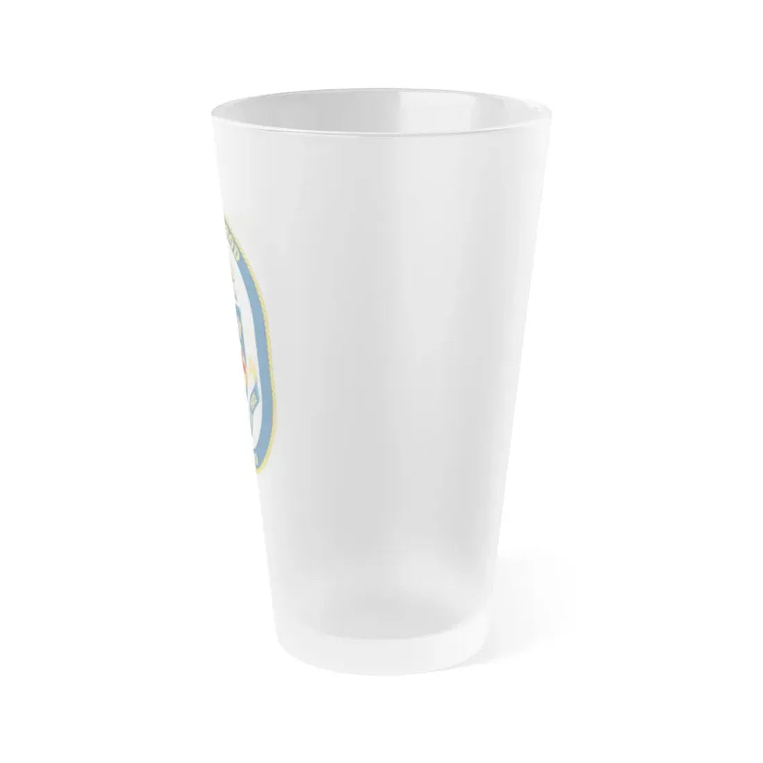 USS Elrod FFG 55 (U.S. Navy) Frosted Pint Glass 16oz - Go Mug Yourself