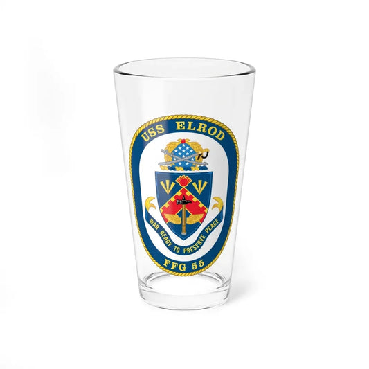 USS Elrod FFG 55 (U.S. Navy) Pint Glass 16oz 16oz - Go Mug Yourself