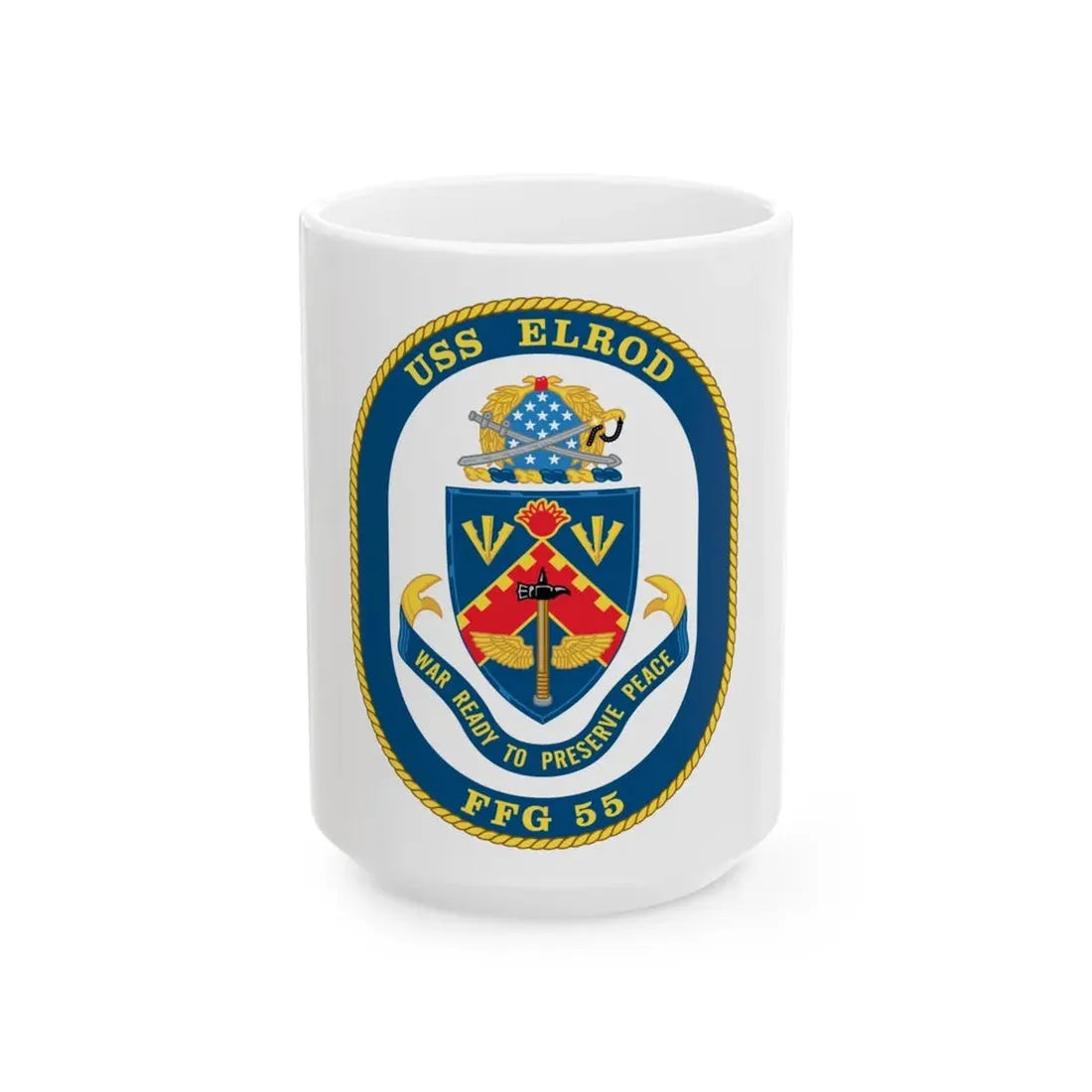 USS Elrod FFG 55 (U.S. Navy) White Coffee Mug - Go Mug Yourself