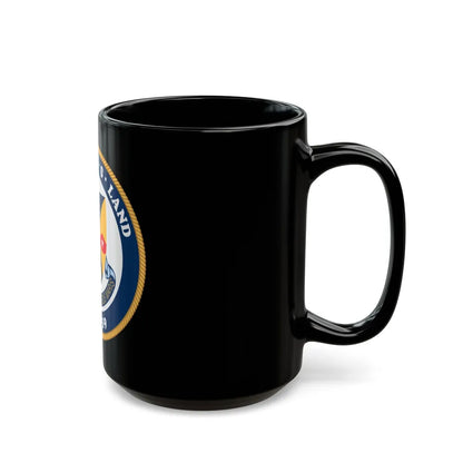 USS Emory S Land AS 39 (U.S. Navy) Black Coffee Mug-Go Mug Yourself