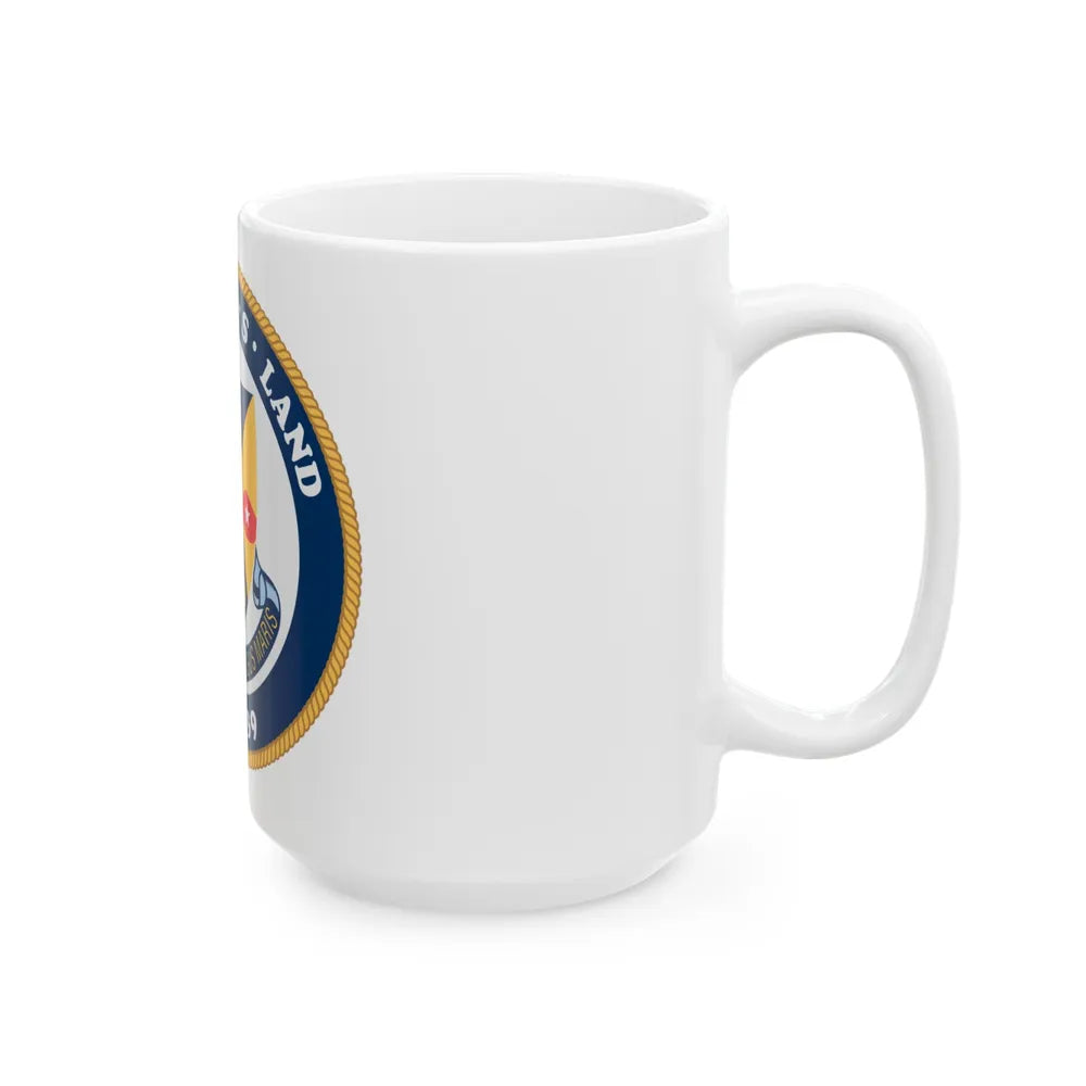 USS Emory S Land AS 39 (U.S. Navy) White Coffee Mug-Go Mug Yourself