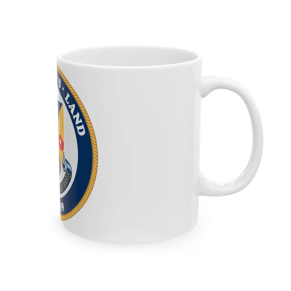 USS Emory S Land AS 39 (U.S. Navy) White Coffee Mug-Go Mug Yourself