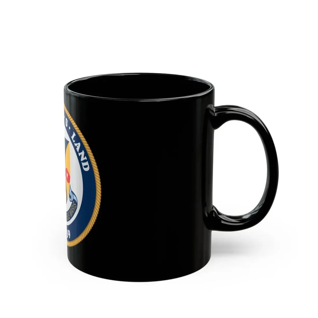 USS Emory S Land AS 39 (U.S. Navy) Black Coffee Mug - Go Mug Yourself
