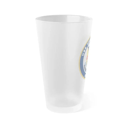 USS Emory S Land AS 39 (U.S. Navy) Frosted Pint Glass 16oz - Go Mug Yourself
