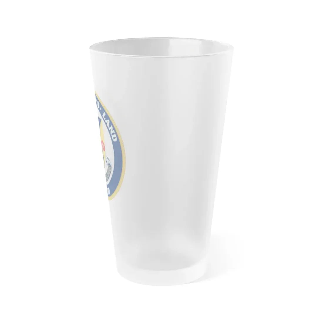 USS Emory S Land AS 39 (U.S. Navy) Frosted Pint Glass 16oz - Go Mug Yourself