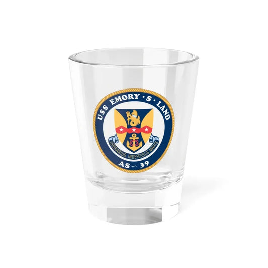 USS Emory S Land AS 39 (U.S. Navy) Shot Glass 1.5oz 1.5oz - Go Mug Yourself