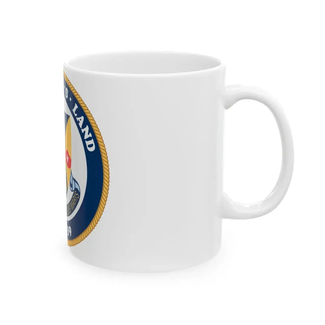 USS Emory S Land AS 39 (U.S. Navy) White Coffee Mug - Go Mug Yourself