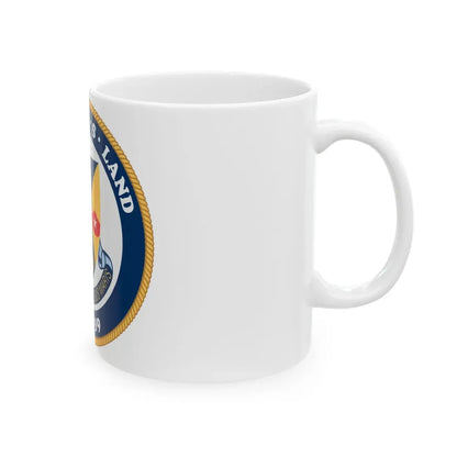 USS Emory S Land AS 39 (U.S. Navy) White Coffee Mug - Go Mug Yourself