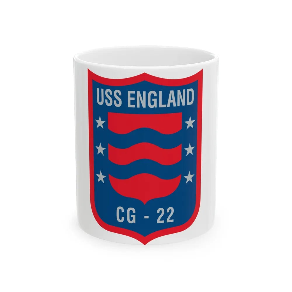 USS England CG 22 (U.S. Navy) White Coffee Mug-11oz-Go Mug Yourself