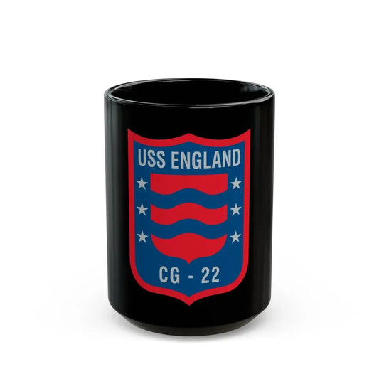 USS England CG 22 (U.S. Navy) Black Coffee Mug 15oz - Go Mug Yourself