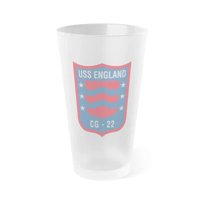 USS England CG 22 (U.S. Navy) Frosted Pint Glass 16oz Default Title - Go Mug Yourself