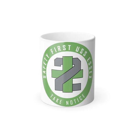 USS Essex LHD 2 Safety 1st (U.S. Navy) Color Changing Mug 11oz-11oz-Go Mug Yourself
