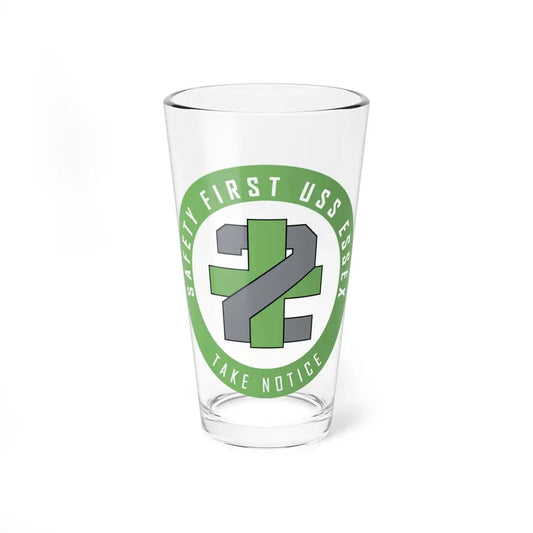 USS Essex LHD 2 Safety 1st (U.S. Navy) Pint Glass 16oz 16oz - Go Mug Yourself