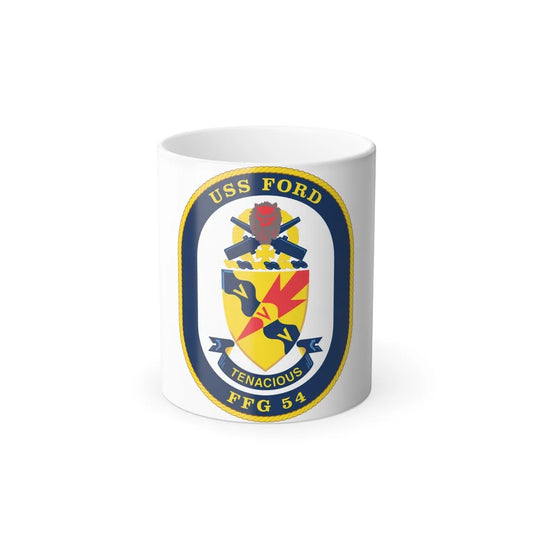 USS Ford FFG 54 (U.S. Navy) Color Changing Mug 11oz-11oz-Go Mug Yourself