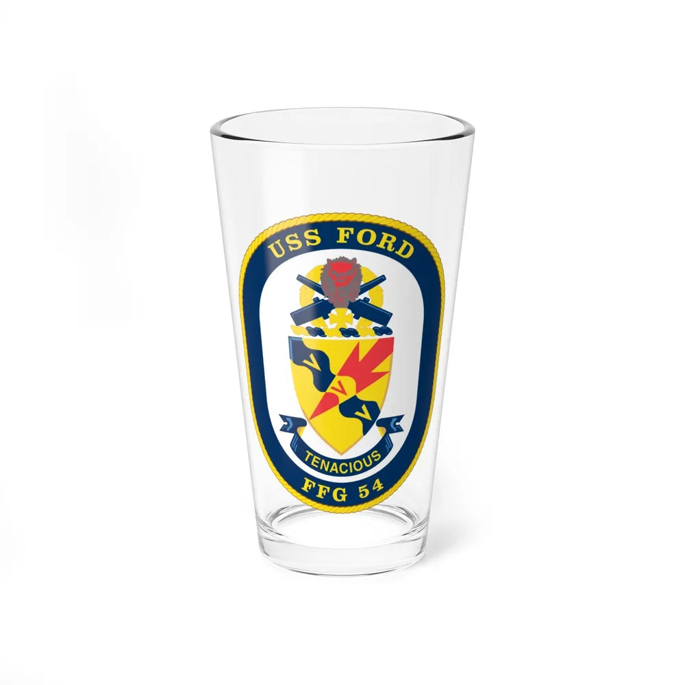 USS Ford FFG 54 (U.S. Navy) Pint Glass 16oz-16oz-Go Mug Yourself