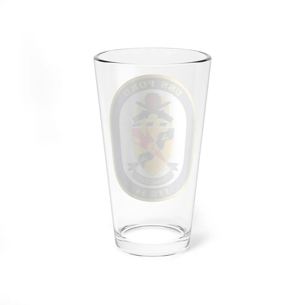 USS Ford FFG 54 (U.S. Navy) Pint Glass 16oz-Go Mug Yourself