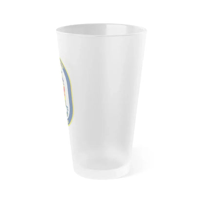 USS Ford FFG 54 (U.S. Navy) Frosted Pint Glass 16oz - Go Mug Yourself
