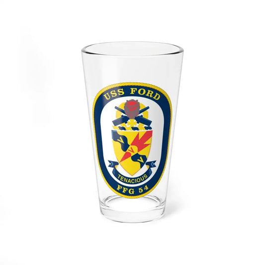 USS Ford FFG 54 (U.S. Navy) Pint Glass 16oz 16oz - Go Mug Yourself